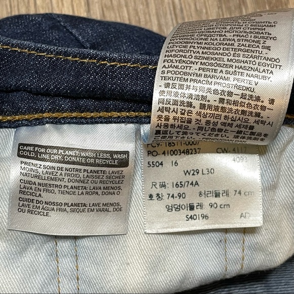 Levi's 511 Slim Fit Stretch Jeans 29X30 Dark Wash - Picture 6 of 7